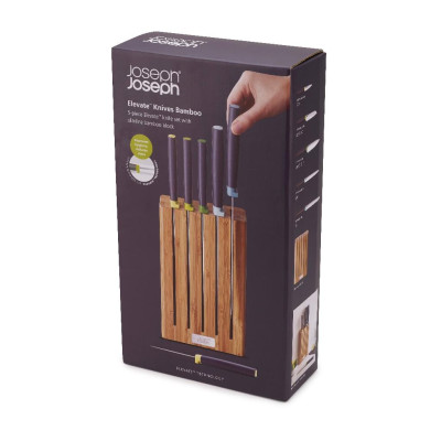 Bộ 5 dao kèm hộp đựng bằng tre Joseph Joseph Elevate Bamboo - 103007