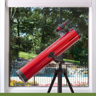 Kính thiên văn phản xạ cao cấp Carson RP-100SP Red Planet 35-78x76mm đi kèm với một bộ gá gắn điện thoại thông minh - Hàng chính hãng