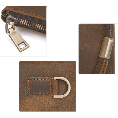 Ví cầm tay nam DA BÒ THẬT  - BEE GEE VNA1022