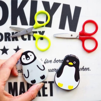 Kéo cho bé hình chim cánh cụt, có nam châm Echo Penguin - Hàng nội địa Nhật Bản nhập khẩu chính hãng