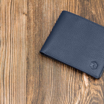 Ví ngang VICTOR - Da bò hạt | Anh Tho Leather