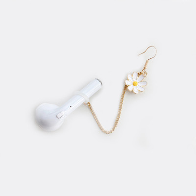 1 ĐÔI Khuyên tai đeo tai nghe bluetooth khuyên móc hoa cúc hoạ mi đeo airpod xinh đẹp