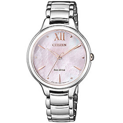 Đồng Hồ Nữ Citizen Dây Thép Không Gỉ EM0558-81Y - Mặt Xà Cừ (Sapphire)