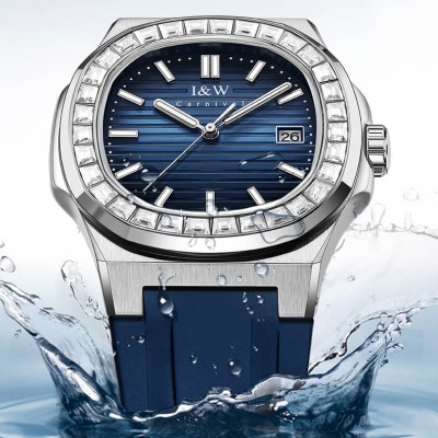Đồng Hồ Nam I&W Carnival 721G7 Chính Hãng Full Box Chống Nước Kính Chống Xước Dây Silicon Cao Cấp BH 60T (Máy Cơ Tự Động)