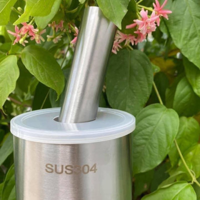 Bộ Cối Chày Inox 304 Chống Gỉ Linh Chi Bedding Cao Cấp Kèm Nắp Đậy Chống Ẩm Mốc Tiện Lợi