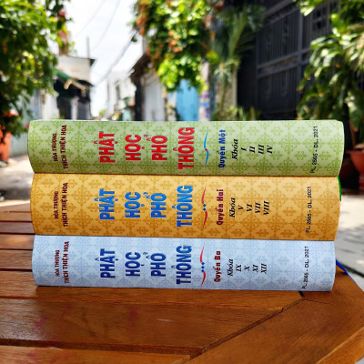 Phật Học Phổ Thông (3 tập, bìa cứng, gáy tròn) - Bookcity