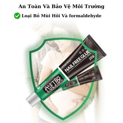 Keo Dán Đa Năng, Keo Siêu Dính, Dán chắc như đóng đinh NOMORE NAIL Tuýp 60g Keo Siêu Dính Công Nghệ Nhật Bản No More Nail Tuýp 60g Keo Siêu Dán Tường Dán Giày Gỗ Thuỷ Tinh Đa Năng Chống Thấm Nước