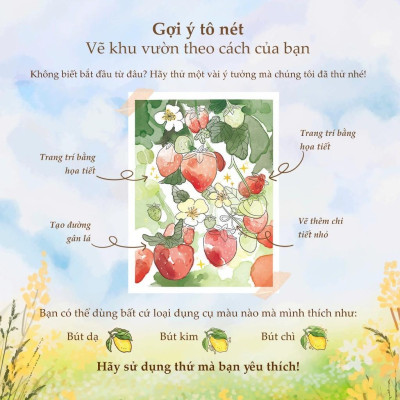 Sách - Tô Nét Khu Vườn Nhỏ Có Hoa Cỏ Bình Yên - Megabook