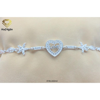 Lắc tay bạc 925 Huệ Ngân - Trái tim sao biển Starfish Heart RYB140042