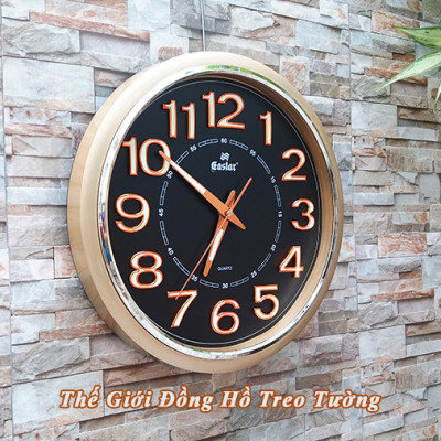 Đồng Hồ Treo Tường Cao Cấp DẠ QUANG KIM TRÔI EASTAR - Số Nổi 3D Tròn Cổ Điển 31cm - Tặng Pin Maxell - BH 1 Năm