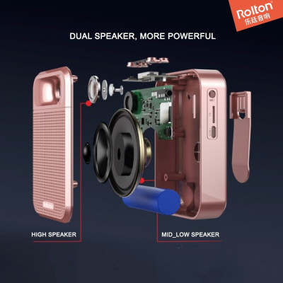 SOAYI Máy Trợ Giảng FM Hỗ Trợ Nghe Nhạc Bluetooth 5.0 Rolton K700 - Hàng Nhập Khẩu