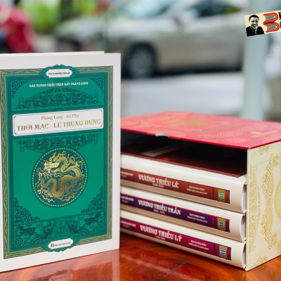 (Boxset) (Combo trọn bộ 4 cuốn) CÁC VƯƠNG TRIỀU TRÊN ĐẤT THĂNG LONG - ẤN BẢN BÌA CỨNG – Nhiều tác giả – NXB Hà Nội 