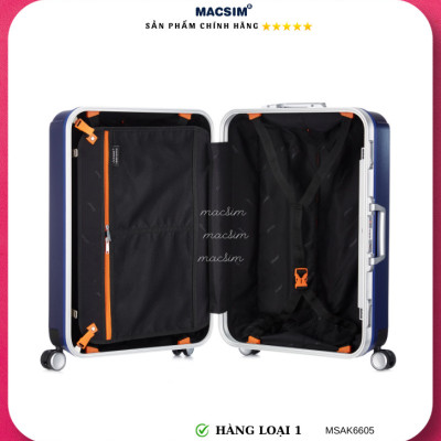 Vali cao cấp Macsim Aksen hàng loại 1 MSAK6605 cỡ 28 inch màu xanh