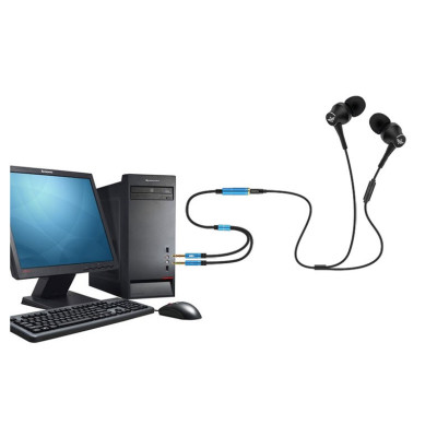 Jack Chuyển Đổi Tai Nghe 3.5mm Sang Audio Và Mic - Jack Gộp Tai Nghe và Mic 3.5mm Cho Laptop, Máy Tính PC Cáp Gộp Tai Nghe Và Mic Ra Jack 3,5mm Âm Cáp Ra 1 Cổng 3.5mm dây chuyển 2 đầu 3.5 audio Micro ra 1đầu lap - Giao Màu Ngẫu - Nhiên Hàng Nhập Khẩu