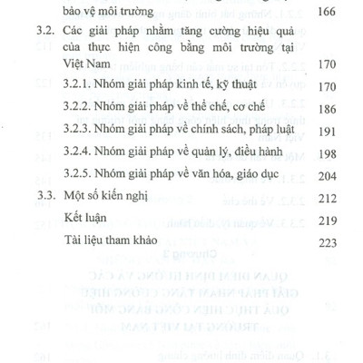 Thực Hiện Công Bằng Môi Trường Tại Việt Nam Hiện Nay - Một Số Vấn Đề Lý Luận Và Thực Tiễn (Sách Chuyên Khảo)