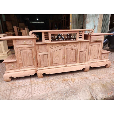 Tủ Sừng trâu gỗ hương đá,kt 217x50x87 kệ tivi nội thất / Đồ Gỗ Thưởng Lan,kệ kê đồ