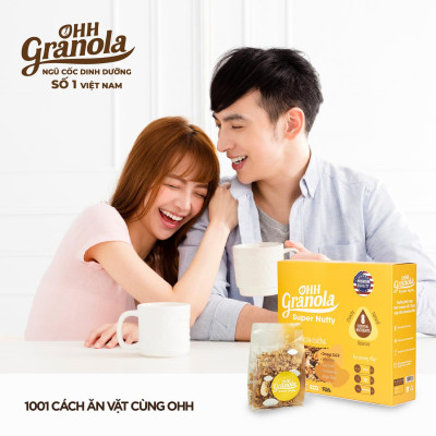 Ngũ cốc Ohh Granola dòng Super Nutty - hộp 250gram