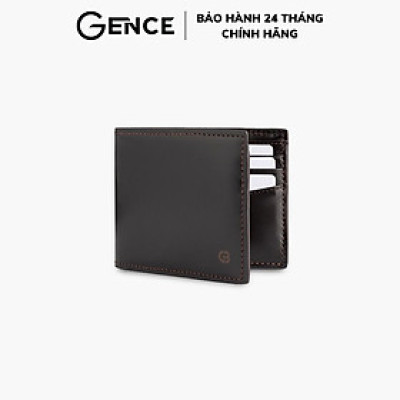 Ví Nam Gence Da Bò Box Calf C06 Màu Nâu Đậm | Hàng Chính Hãng