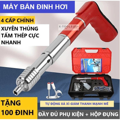Dụng Cụ Bắn Đinh Bê Tông Sắt Thép Thông Minh Hàng Loại 1 – Không Điện, An Toàn, Có 100 Đinh Đi Kèm