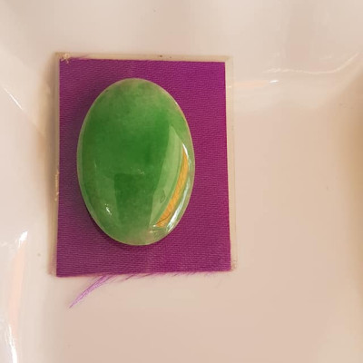 Mặt Lắc Tay Oval Xanh ngọc lớn vừa Dài 34mm x ngang 24mm x dầy 3mm Chất liệu đá ngọc cẩm thạch xanh ngọc bóng tự nhiên đẹp Nữ lên lắc tay vàng đeo đẹp sang lắm món quà tặng Mẹ, tặng vợ người thân yêu ý nghĩa ạ