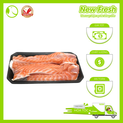 [GIAO NHANH HCM] Lườn Cá Hồi Nauy (cắt 1-3cm) - Túi 1kg