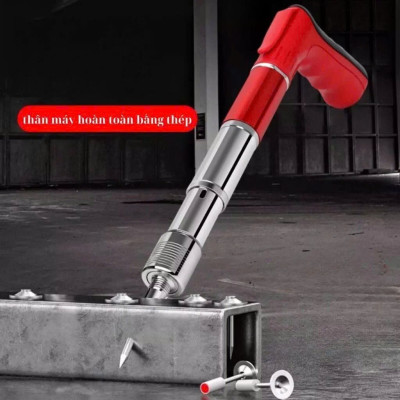 Máy Bắn Đinh Bê Tông , Sắt , Thép Thông Minh Không Cần Điện – Kèm 100 Đinh Cao Cấp, Dễ Dùng