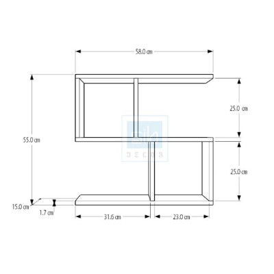 Kệ Gỗ Treo Tường 3 Tầng Juno Sofa CTKT36 KT 80/58 x 55 x 15cm