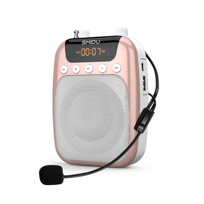 Máy trợ giảng Shidu SD-S358 - Giảng dạy hiệu quả, âm thanh sống động | Bluetooth 5.0, Thẻ nhớ, Công suất 10W, Pin 15h, FM, Ghi âm | Micro không dây, kết nối đa dạng | Thiết kế nhỏ gọn, bền bỉ | Phù hợp giảng dạy, hội họp, du lịch | Hàng Nhập Khẩu