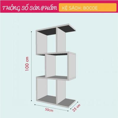 Giá đỡ sách gỗ công nghiệp nhỏ gọn SMLIFE Bocoe