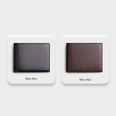 Ví nam da bò Trita ( Thời trang nam dáng ngang - Ví da RVN16 )