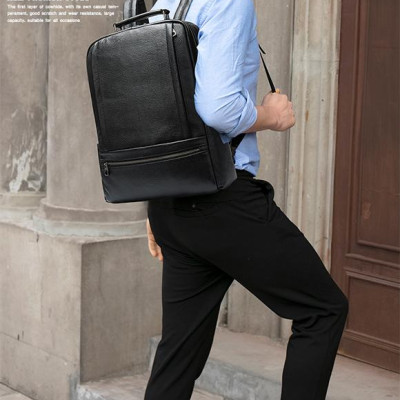 Balo laptop 16inch cao cấp BHM8723 Ba lô nam Da bò thật