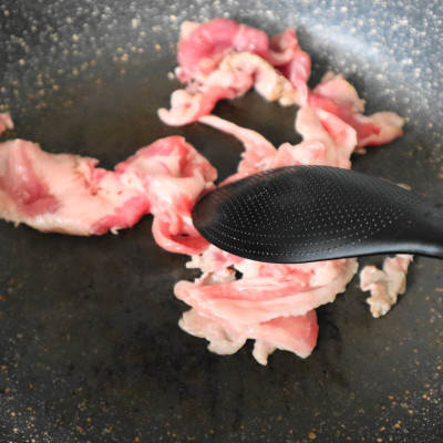 Muôi cơm kháng khuẩn cán dài Echo Metal 25cm màu đen - Nội địa Nhật Bản