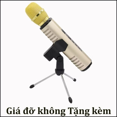 Micro karaoke kèm Loa bluetooth nhập khẩu cao Cấp Cắm thẻ nhớ 3 trong 1 Hàng chính hãng