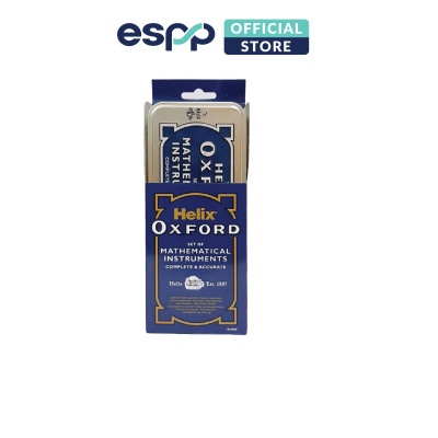 9 món Bộ thước + compa OXFORD - Xanh đen - HELIX