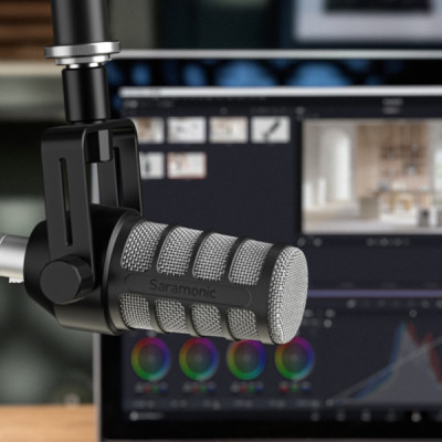 Micro thu âm Saramonic BV1 dành cho phòng studio - Kết nối đầu ra XLR - Hàng Chính Hãng