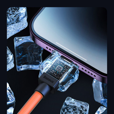 Cáp sạc nhanh, truyền dữ liệu cho Ai-phôn Ba-se-us CoolPlay Series Fast Charging Cable USB to Lai-nin 2.4A Thiết kế chắc chắn và bền bỉ và Tính năng Smart Trickle thông minh - Hàng chính hãng