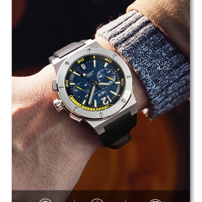 Đồng Hồ Nam I&W Carnival 605G1 Chính Hãng Full Box Chống Nước Kính Chống Xước Dây Da Cao Cấp BH24T (Máy Pin-Quartz)