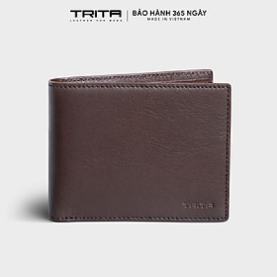 Ví nam da bò Trita ( Thời trang nam dáng ngang basic - Ví da RVN23 )