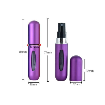 Lọ chiết dung dịch nước hoa tiện dụng PKS 5ml (Chọn mầu)