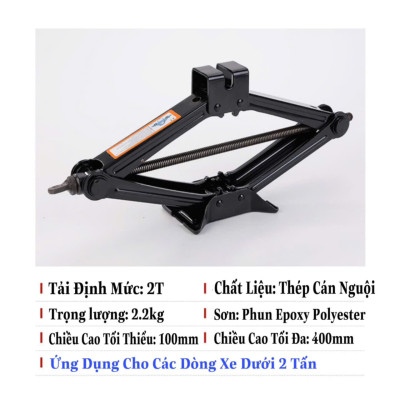 Bộ Kích Nâng Gầm Ô Tô 2 tấn Thế Hệ Mới Với Tay Nâng Hạ Kích thông minh
