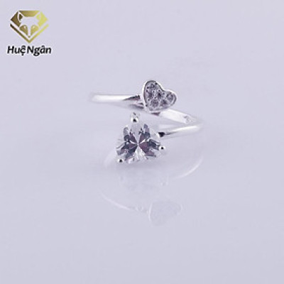 Nhẫn bạc 925 Huệ Ngân - Tim xinh YYJZ046