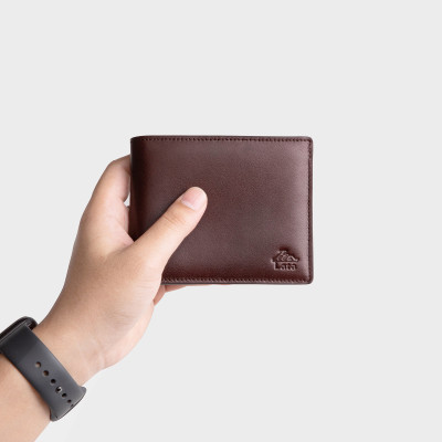 Ví nam da bò Lata ( Thời trang nam - Ví da thật LVN84 )