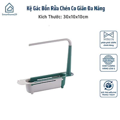 Kệ Gác Bồn Rửa Chén Co Giãn Đa Năng – Có Giá Treo Khăn Tiện Lợi - HÀNG CHÍNH HÃNG MINIIN