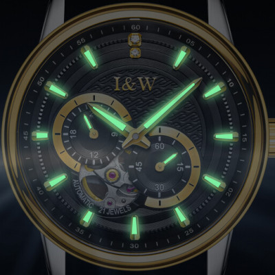 Đồng hồ nam chính hãng IW CARNIVAL IW627G-2 Kính sapphire ,chống xước ,Chống nước 30m ,Bảo hành 24 tháng,Máy cơ (Automatic),dây kim loại thép không gỉ 316L, thiết kế đơn giản dễ đeo