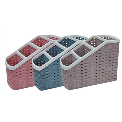 Khay nhựa mini để bàn 4 ngăn dùng đựng bút, để bàn, đựng đồ văn phòng phẩm, mỹ phẩm, ..đồ dùng đa năng phù hợp bàn làm việc, phòng tắm , nhà bếp tiện ích - HENRYSA ( Giao màu ngẫu nhiên)