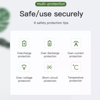 Pin dự phòng Wiwu Ultra-fast Charge JC-17 Dành Cho Điện Thoại, Ipad Sạc An Toàn Trên Máy Bay, Sạc Được Hai Thiết Bị Cùng Một Lúc - Hàng Chính Hãng