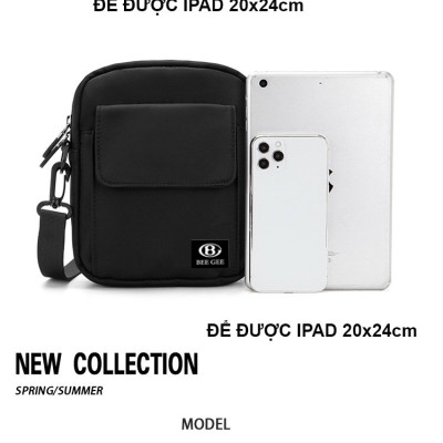Túi đeo chéo nam nữ thời trang BEE GEE 0127 để điện thoại ipad chống thấm nước đẹp chất lượng tốt
