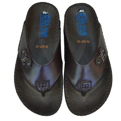 Dép Xỏ Ngón Nam Da Bò Thật TiTi ĐÔ Cao CấpDNA2094d