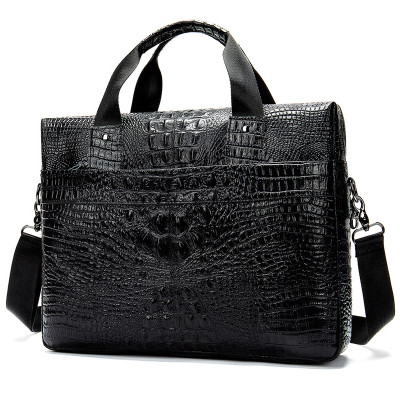 Túi xách nam DA BÒ THẬT họa tiết cá sấu – BEE GEE CCS5549