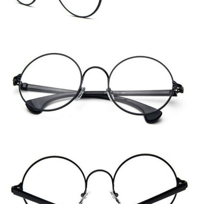 Kính gọng tròn phong cách Harajuku thời trang nam và nữ